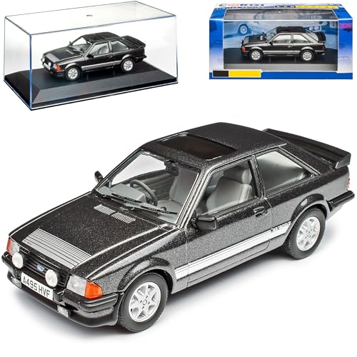 NEW Ford Escort MK3 RS1600i 3 Türer Graphite Grau Schwarz 3. Generation 1980-1986 1/43 Corgi Vanguards Modell Auto von NEW