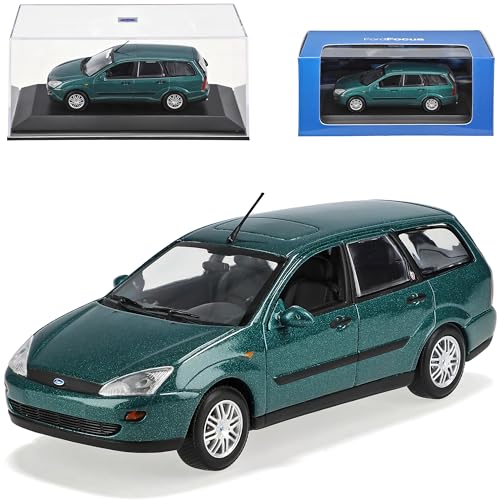 NEW Ford Focus C170 Kombi Turnier GrÜn 1998-2004 1/43 Minichamps Modell Auto Modellauto Sonderangebot von NEW