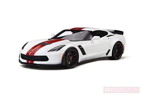 NEW GT Spirit GT214 Chevrolet Corvette C7 Z06 2017 Arctic White 1:18 DIE CAST Model von NEW