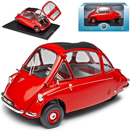 NEW Heinkel Kabine Rot 1956-1965 1/18 Oxford Modell Auto von NEW