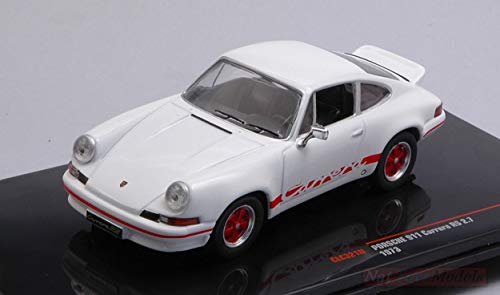 NEW IXO Model CLC321N Porsche 911 Carrera RS 2.7 1973 White-Blue 1:43 DIE CAST Model von NEW