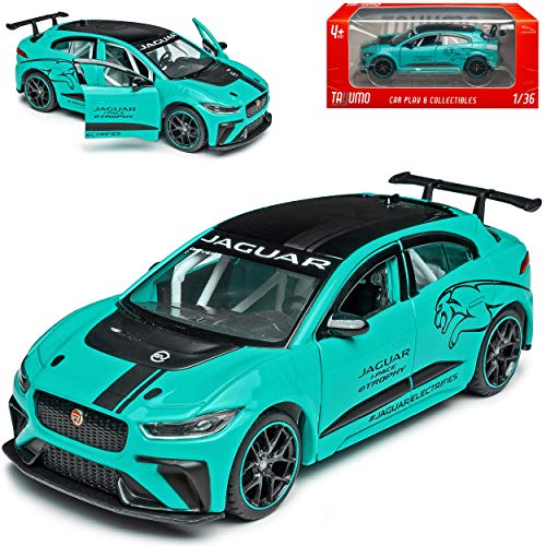 NEW Jaguar I-Pace E-Trophy Blau Ab 2018 1/36 Tayumo Modell Auto mit oder ohne individiuellem Wunschkennzeichen von NEW