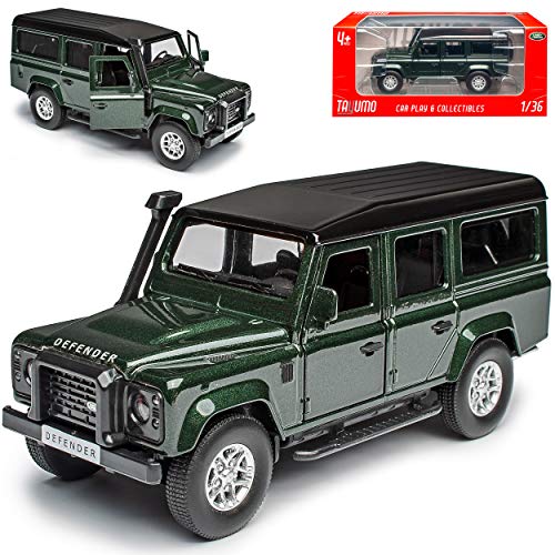 NEW Land R*O*V*E*R Defender 110 Galway Grün mit Dach in Schwarz 1/36 Tayumo Modell Auto mit oder ohne individiuellem Wunschkennzeichen von NEW