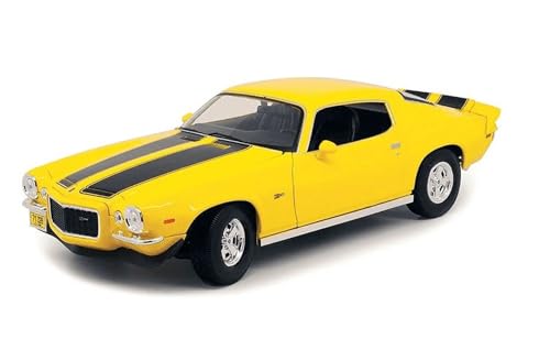 NEW MAISTO MI31131Y Chevrolet Camaro Z28 1971 Yellow 1:18 MODELLINO DIE CAST Model von NEW