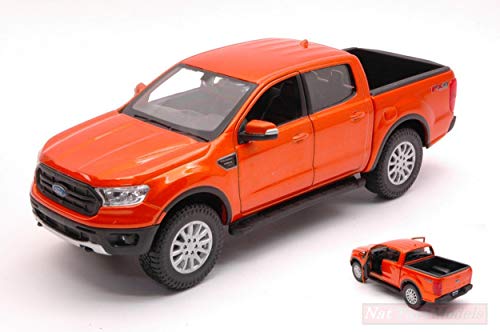 NEW MAISTO MI31521G Ford Ranger 2019 ORANGE 1:24 MODELLINO DIE CAST Model von NEW