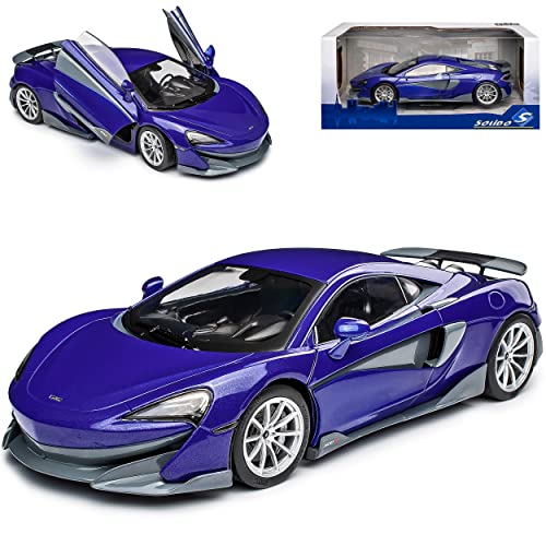 NEW McLaren 600LT Coupe Violett 2018-2021 1/18 Solido Modell Auto mit individiuellem Wunschkennzeichen von NEW