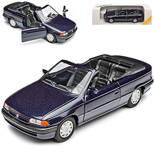 NEW Opel Astra F Cabriolet Violett Schwarz 1992-1998 1/43 Gama Modell Auto mit individiuellem Wunschkennzeichen von NEW