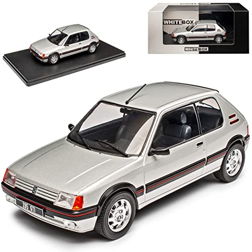 NEW Peugeot 205 G*T*I Silber 1983-1998 1/24 Whitebox Modell Auto von NEW