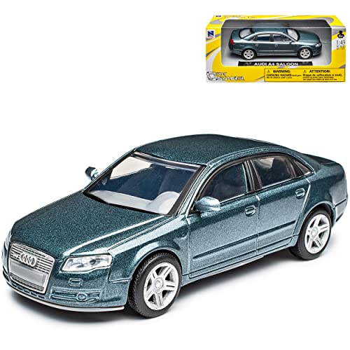 NEW Ray A*U*D*I A4 B7 Limousine Grau 2004-2008 1/43 Ray Modell Auto mit individiuellem Wunschkennzeichen von NEW