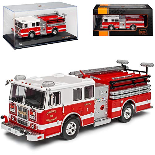 NEW Seagrave Marauder II Feuerwehr Fire Brigade Charlotte 1/43 Ixo Modell Auto von NEW