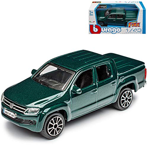 NEW Volkwagen Amarok Pick-Up Grün Ab 2010 1/43 Burago Modell Auto von NEW