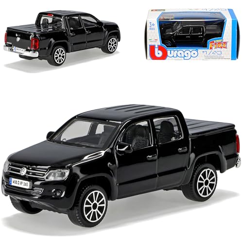 NEW Volkwagen Amarok Pick-Up Schwarz Ab 2010 1/43 Burago Modell Auto von NEW