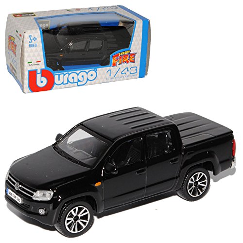 NEW Volkwagen Amarok Pick-Up Schwarz Ab 2010 1/43 Burago Modell Auto von NEW