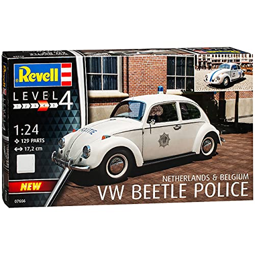 Volkwagen Käfer Polizei Niederlande und Belgien 07666 Bausatz Kit 1/24 Revell Modell Auto mit individiuellem Wunschkennzeichen von NEW