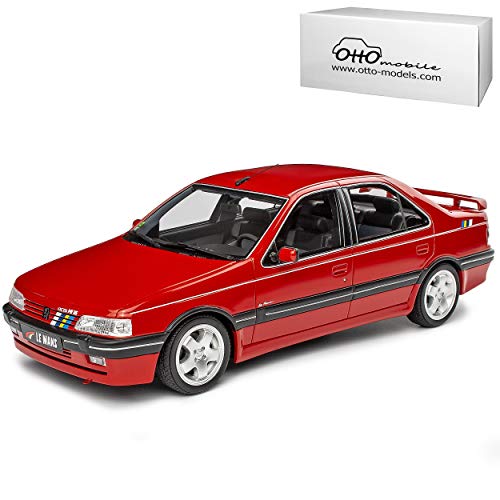 Peugeot 405 MI 16 Limousine Le Mans Rot 1987-1996 Nr 865 1/18 Otto Modell Auto mit individiuellem Wunschkennzeichen von NEW