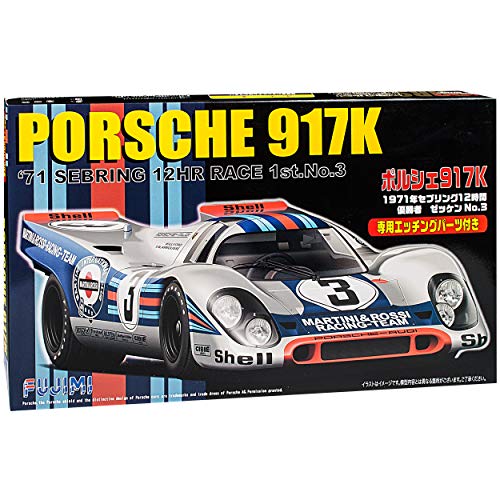 Porsche 917K 12H Sebring 1971 Silber Nr 3 Kit Bausatz 1/24 Fujimi Modell Auto von NEW