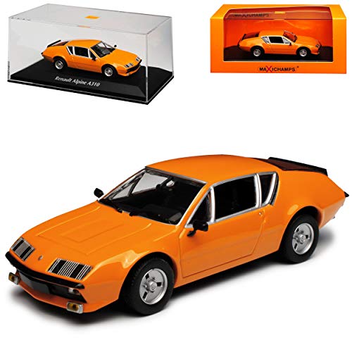 NEW Renautl Alpine A310 Coupe Orange 1971-1985 1/43 Minichamps Maxichamps Modell Auto von NEW