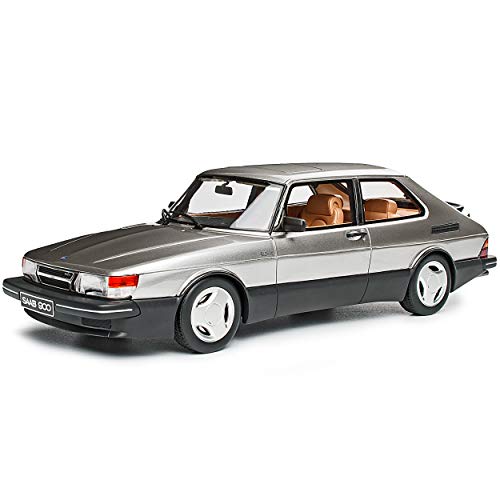 Saab 900 Turbo Aero MK1 Coupe Silber 1. Generation 1978-1998 Nr 875 1/18 Otto Modell Auto mit individiuellem Wunschkennzeichen von NEW