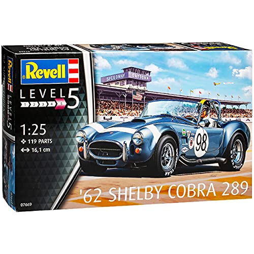 Shelby AC Cobra 289 1962 Cabrio Racing Daytona 07669 Bausatz Kit 1/25 1/24 Revell Modell Auto mit individiuellem Wunschkennzeichen von NEW