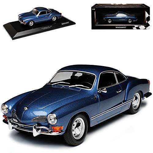 NEW Volkwagen Karmann GHIA Coupe Blau 1955-1974 limitiert 1 von 504 Stück 1/18 Minichamps Modell Auto von NEW