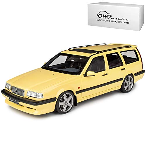 Volvo 850 T5-R Brake Kombi Cream Gelb 1991-1996 Nr 310 1/18 Otto Modell Auto mit individiuellem Wunschkennzeichen von NEW