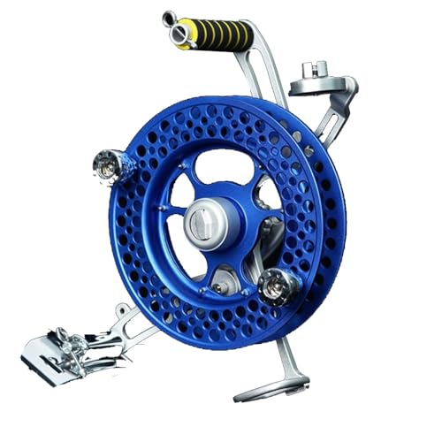 Faltbare Kite Line Reel Disc Back Mit Hand Grip Wheel Mit Bremsen Large Adult Kite Spools, Professional Kite Flying Tools(Blau) von NEWCIX