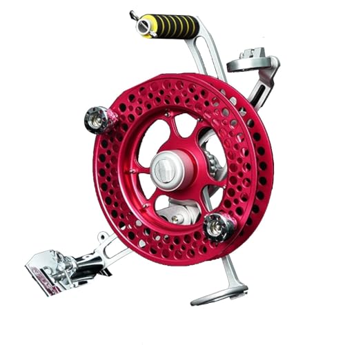 Faltbare Kite Line Reel Disc Back Mit Hand Grip Wheel Mit Bremsen Large Adult Kite Spools, Professional Kite Flying Tools(rot) von NEWCIX