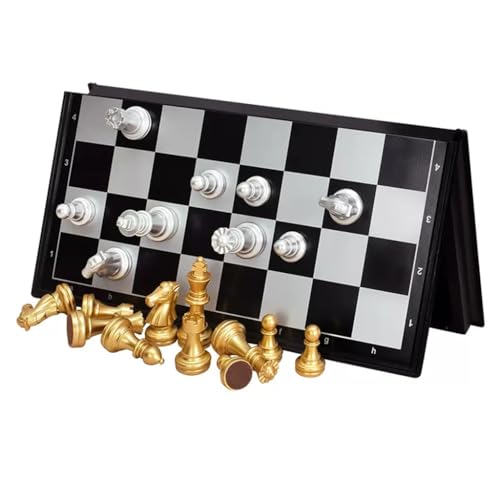 Magnetisches Schachset, Tragbar Für Kinder Und Erwachsene, Hochwertiges Magnetisches Schach Für Anfängerturniere, Reisbares Brettspiel(L) von NEWCIX