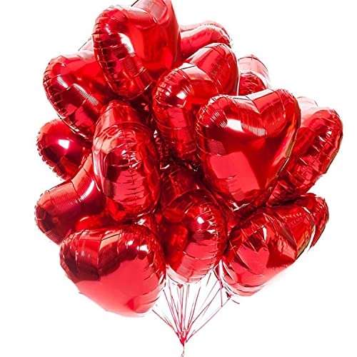 20 Stück Rot Herzballons Valentinstag 18 Zoll Herzform Heliumballons,Herz Luftballons,Rote Love Luftballons,Herz Luftballon,Herzluftballons 20 Stück Rot Herzballons Valentinstag 18 Zoll Herzform Heliumballons,Herz Luftballons,Rote Love Luftballons,Herz Luftballon,Herzluftballons von NEWUPZSI