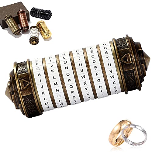 Da Vinci Code Cryptex Geschenk männer Frauen Brief Passwort Code Lock Schloss Puzzle Mini Cryptex Lock Romantische Geburtstags von NEWUPZSI