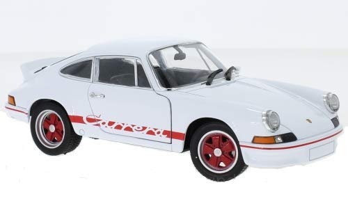 NEX Models Welly 24086W Porsche 911 Carrera RS 2.7, Weiss/rot, 1973, 1:24, Fertigmodell von NEX Models