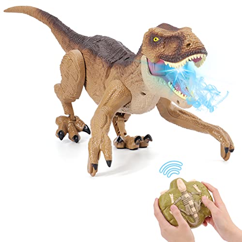 NEXBOX Ferngesteuerter Dino Geschenk für Kinder - RC T-rex Dinosaurier Spielzeug Elektrischer Weihnachten Geburtstag Prähistorische Kreaturen fur 3-12 Jahre Jungen und Mädchen von NEXBOX