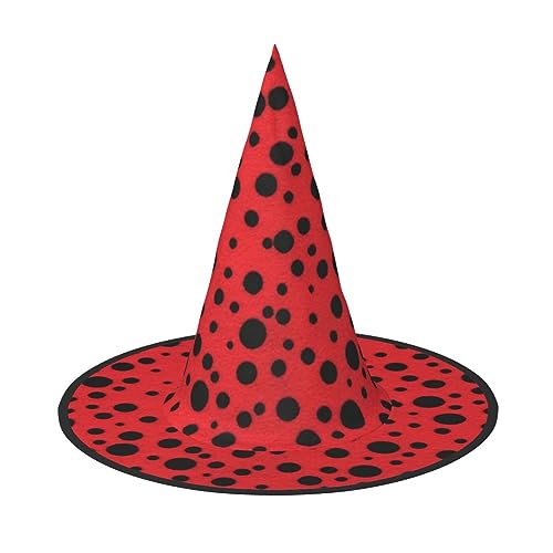 NEZIH Polka Dot Print Halloween Hut Zubehör Erwachsene Kostüm Party Kegel Hexenhut Frauen Kinder Mädchen Jungen von NEZIH