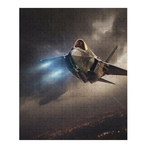 F 35 Fighter - 70 Teile Puzzle – - Hochauflösendes - Gelegenheitsspiel – 70 Teile Holzpuzzle 70 PCS von NEylim