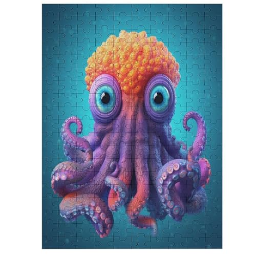Oktopus Puzzle 200 PCS - Erwachsenenpuzzle Mit - Geschicklichkeitsspiel Für Die Ganze Familie - Ideal Als Holzpuzzle von NEylim