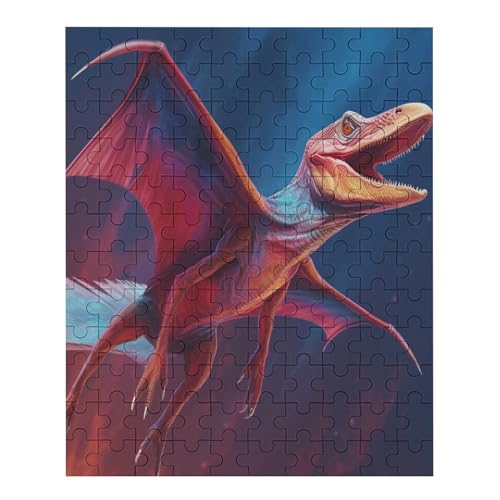 Pterosaurier.kgm - 120 Teile Puzzle – - Hochauflösendes - Gelegenheitsspiel – 120 Teile Holzpuzzle 120 PCS von NEylim