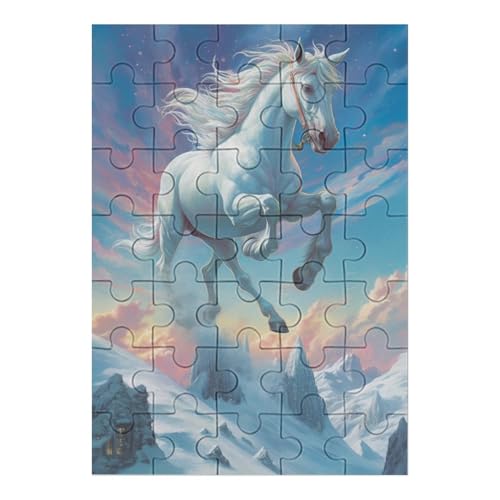 Rainbow Pferd Collection Puzzle 35-teiliges Kunstpuzzle Berühmter Malspaß Erwachsene, Mehrfarbig Größe: 35 PCS von NEylim
