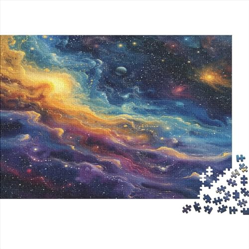 A Sky Full of Galaxies Puzzle für Erwachsene 1000 Teile Holzpuzzle 1000 Teile Spiele Puzzle Dekoration für Zuhause Puzzle Geschenke für Jungen und Mädchen Erwachsene 1000 Stück (75 x 50 cm) von NGCZL9FGD