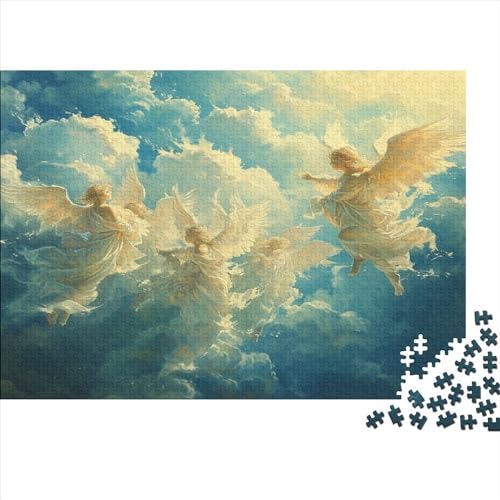 Angels Puzzle 1000 Teile Puzzle Für Erwachsene Holzpuzzle Lernspiel Für Erwachsene Herausforderung Spielzeug Geschenk Für Alle Frauen Und Männer 1000pcs (75x50cm) von NGCZL9FGD