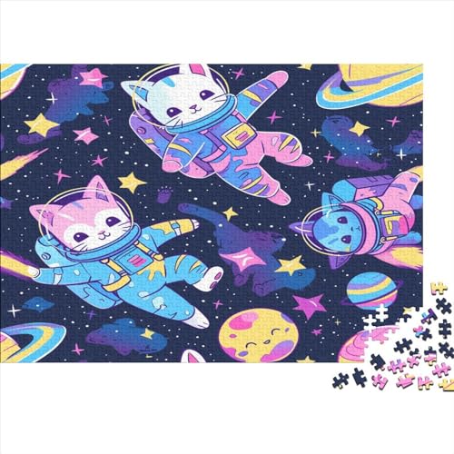 Astronauten Puzzle 1000 Teile für Erwachsene, Puzzles für Erwachsene, Bodenpuzzle und Familienspiel, 1000 Teile (75 x 50 cm) von NGCZL9FGD