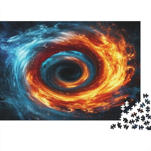 Black Hole Puzzle mit 1000 Teilen für Erwachsene, schwieriges Puzzle für Erwachsene, Spaß, anspruchsvolle Puzzlespiele, Geschenk für alle Frauen und Männer, 1000 Stück (75 x 50 cm) von NGCZL9FGD