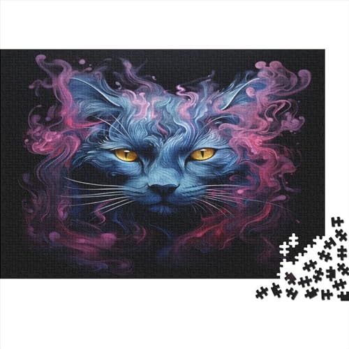 Cat Puzzles, Puzzle 1000 Teile, Puzzle für Erwachsene, Puzzle Landschaften, Puzzle mit hochwertigem Druck, 1000 Stück (75 x 50 cm) von NGCZL9FGD