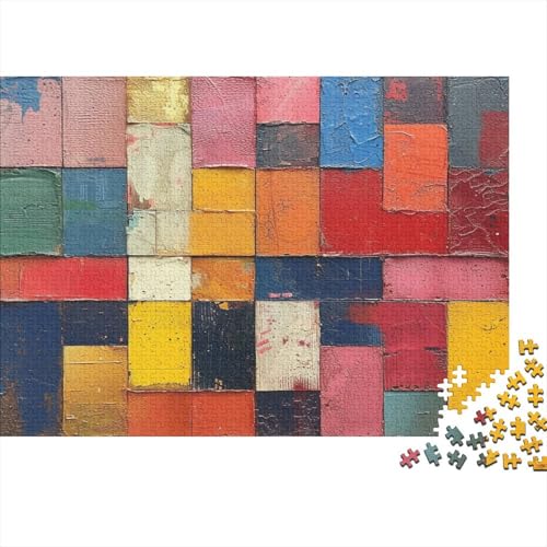 Colored Building Blocks Puzzle 1000 Teile Puzzle für Erwachsene Unmögliche Puzzles Geschicklichkeitsspiel Für Die ganze Familie Dekoration Holzpuzzle 1000 Teile (75 x 50 cm) von NGCZL9FGD