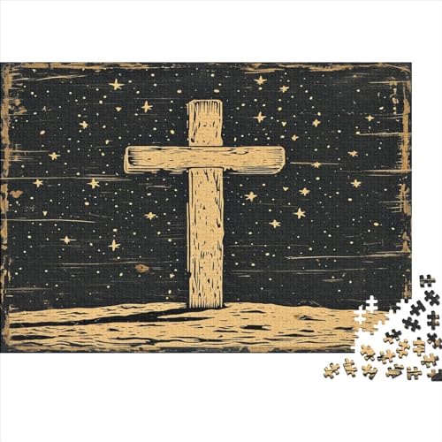 Cross Puzzles, Puzzle 1000 Teile, Puzzle für Erwachsene, hochwertiges Druck-Puzzle 1000 Stück (75 x 50 cm) von NGCZL9FGD