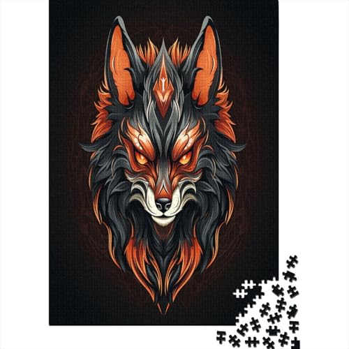 Fox Erwachsenenpuzzle, 1000 Teile, Puzzle, unmöglich, Spielzeug für Lernspiele, für Erwachsene, tolles Geschenk für Erwachsene, 1000 Stück (75 x 50 cm) von NGCZL9FGD