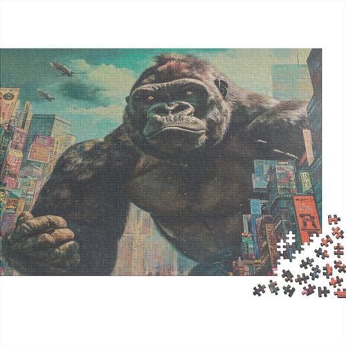 Gorilla Puzzle für Erwachsene, 1000 Teile, Puzzle für Erwachsene, 1000 Teile, Lernspiel, Puzzle, anspruchsvolles Spiel, Geschenke und Spielzeug für Erwachsene, 1000 Stück (75 x 50 cm) von NGCZL9FGD