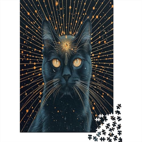 Katzen-Puzzle 1000 Teile Erwachsene Puzzle unmöglich Geschicklichkeitsspiel für die ganze Familie Positionierungsspiel Dekoration Schwein 1000 Stück (75 x 50 cm) von NGCZL9FGD