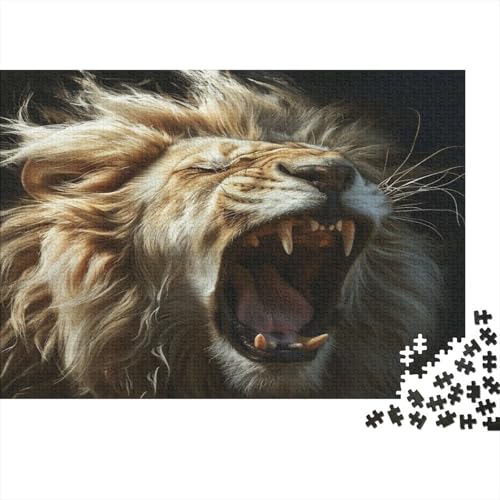 Le Le Lion Puzzle für Erwachsene, 1000 Teile, Wanddekoration, moderne Kunst, Geschenk, einzigartige Heimdekoration, 1000 Teile (75 x 50 cm) von NGCZL9FGD