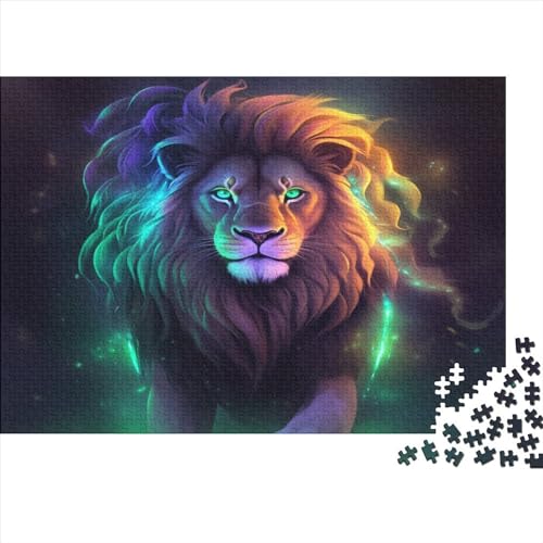 Lion Puzzle für Erwachsene Puzzle 1000 Teile für Erwachsene Puzzlespiel Herausforderung Spielzeug 1000 Teile für Erwachsene Wohnkultur 1000 Stück (75 x 50 cm) von NGCZL9FGD