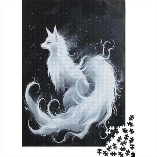 Lobo Holzpuzzle, 1000 Teile, 1000 Teile, Puzzle für Erwachsene, Kunstwerke, Familienspiel, 1000 Teile (75 x 50 cm) von NGCZL9FGD